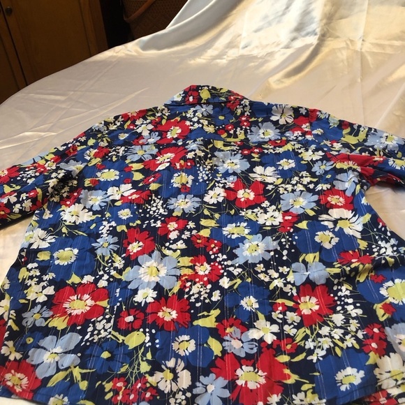 Vintage Alfred Dunner Floral Print Blouse Shirt Size 10 - Picture 6 of 8